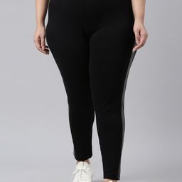 Go Colors Women Plus Size Slim Fit Cotton Track Pants-picture-29