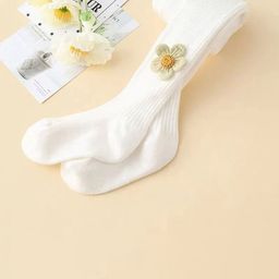 SYGA Girls Flower Applique Stockings-image-26