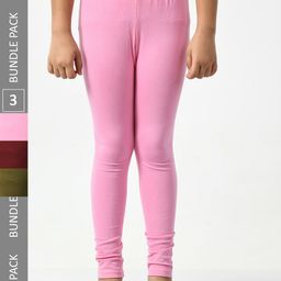 BAESD Girls Pack Of 3 Ankle Length Leggings-picture-18