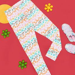 Pantaloons Junior Girls Printed Cotton Leggings-47