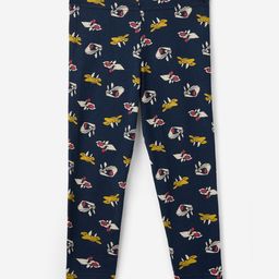 The Souled Store Girls Navy Blue Looney Tunes Printed Pure Cotton Ankle Length Leggings-image-24