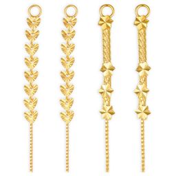 Vighnaharta Set Of 2 Gold-Toned Classic Drop Earrings-11