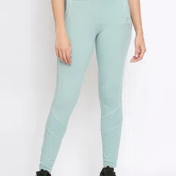 Being Human Women Blue Solid Tights-image-60