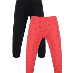 PLUM TREE Girls Pack Of 2 Cotton Leggings-image-80