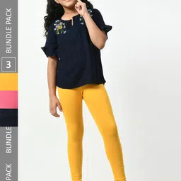 BAESD Pack Of 3 Churidar-Length Leggings-picture-13
