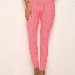 BAESD Patterned High Rise Ankle-Length Tights-image-81