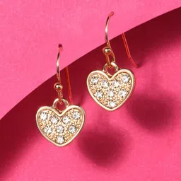 Accessorize London Gold-Toned Circular Drop Earrings-36