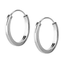 Abhooshan Contemporary Sterling Silver Hoop Earrings-30