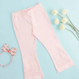 Pantaloons Junior Girls Sequinned Cotton Leggings-picture-17