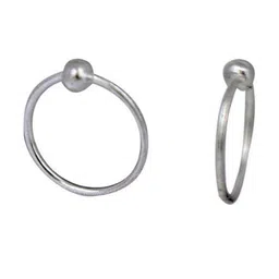 Abhooshan 92.5 Sterling Silver Contemporary Hoop Earrings-image-7