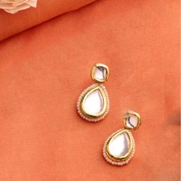 DUGRISTYLE Gold-Toned Classic Studs Earrings-1