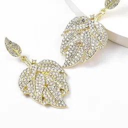AVANT-GARDE PARIS Gold-Plated Leaf Shaped Drop Earrings-image-70