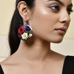 Silvermerc Designs Leaf Shaped Drop Earrings-20