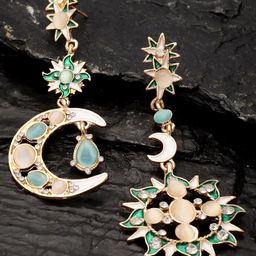 AVANT-GARDE PARIS Gold-Toned Star Shaped Drop Earrings-1