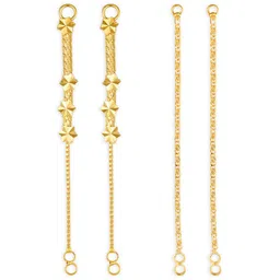 Vighnaharta Set Of 2 Gold-Plated Classic Ear Cuff-48