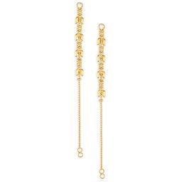 Vighnaharta Gold-Plated Classic Ear Cuff Earrings-image-32