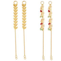Vighnaharta Set Of 2 Gold-Plated Classic Ear Cuffs-image-42