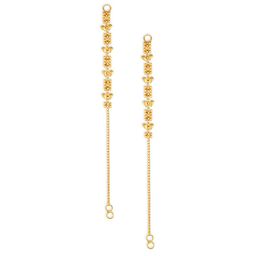 Vighnaharta Gold-Plated Classic Drop Earrings-5