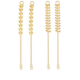Vighnaharta Set Of 2 Gold-Toned Classic Drop Earrings-19