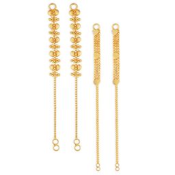 Vighnaharta Set Of 2 Gold-Plated Classic Ear Cuff Earrings-46