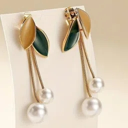 EL REGALO Artificial Beads Contemporary Drop Earrings-34