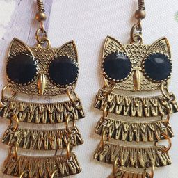 EL REGALO Gold-Plated Contemporary Drop Earrings-image-99