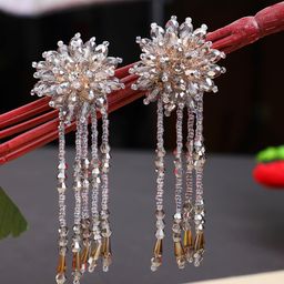 Bhana Fashion Grey Contemporary Drop Earrings-image-4