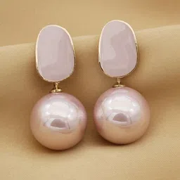 Jewels Galaxy Gold Plated Contemporary Drop Earrings-21