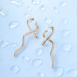 Priyaasi Gold Plated Drop Earrings-36