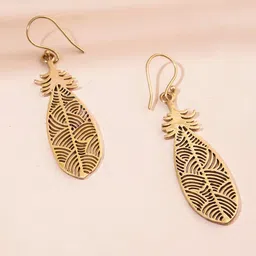 Studio One Love Gold-Plated Contemporary Drop Earrings-9