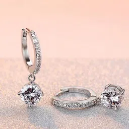 MYKI Silver-Plated Contemporary Hoop Earrings-14