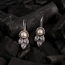 VENI Silver-Plated Contemporary Drop Earrings-image-48