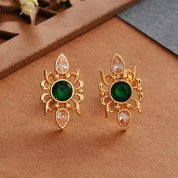 Voylla Gold-Plated Contemporary Stud Earrings-picture-20