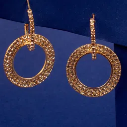 Jewelz Gold-Plated Contemporary Drop Earrings-image-70