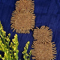 Crunchy Fashion Gold-Plated Beaded Drop Earrings-image-64