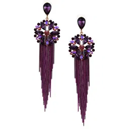 DressBerry Gold-Plated Contemporary Drop Earrings-11