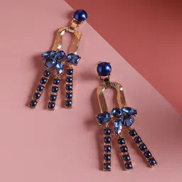 SOHI Gold-Plated Drop Earrings-18