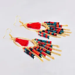 Yellow Chimes Contemporary Drop Earrings-image-3