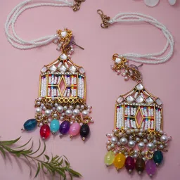 Niscka Square Drop Earrings-picture-0