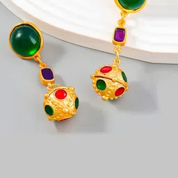 AVANT-GARDE PARIS Gold-Plated Ball Shaped Drop Earrings-4
