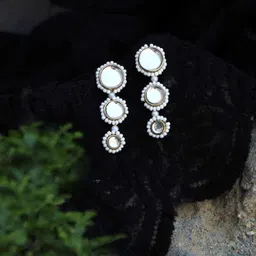 BeAbhika Beaded Drop Earrings image 1