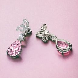 Designs & You Silver Plated Cubic Zirconia Studded Drop Earrings-14