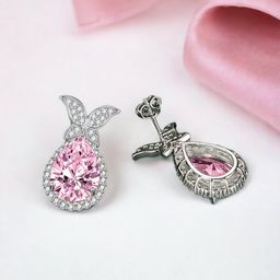 Designs & You Silver-Plated Teardrop Shaped Drop Earrings-16