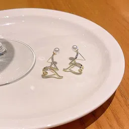 Softwrap Spherical Drop Earrings image 1