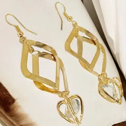 FEMMIBELLA Heart Shaped Drop Earrings-picture-27