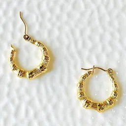 SALVE Stainless Steel Circular Hoop Earrings-image-5