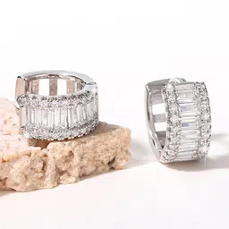 Designs & You Silver-Plated Classic Hoop Earrings-19