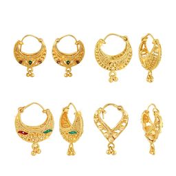 Vighnaharta Set of 4 Gold-Plated Classic Earrings-12