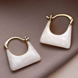 ISHKAARA Gold-Plated Contemporary Hoop Earrings-34