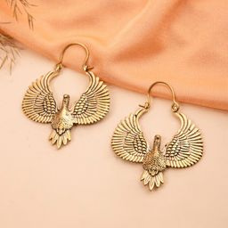 Studio One Love Gold-Plated Contemporary Hoop Earrings-image-11